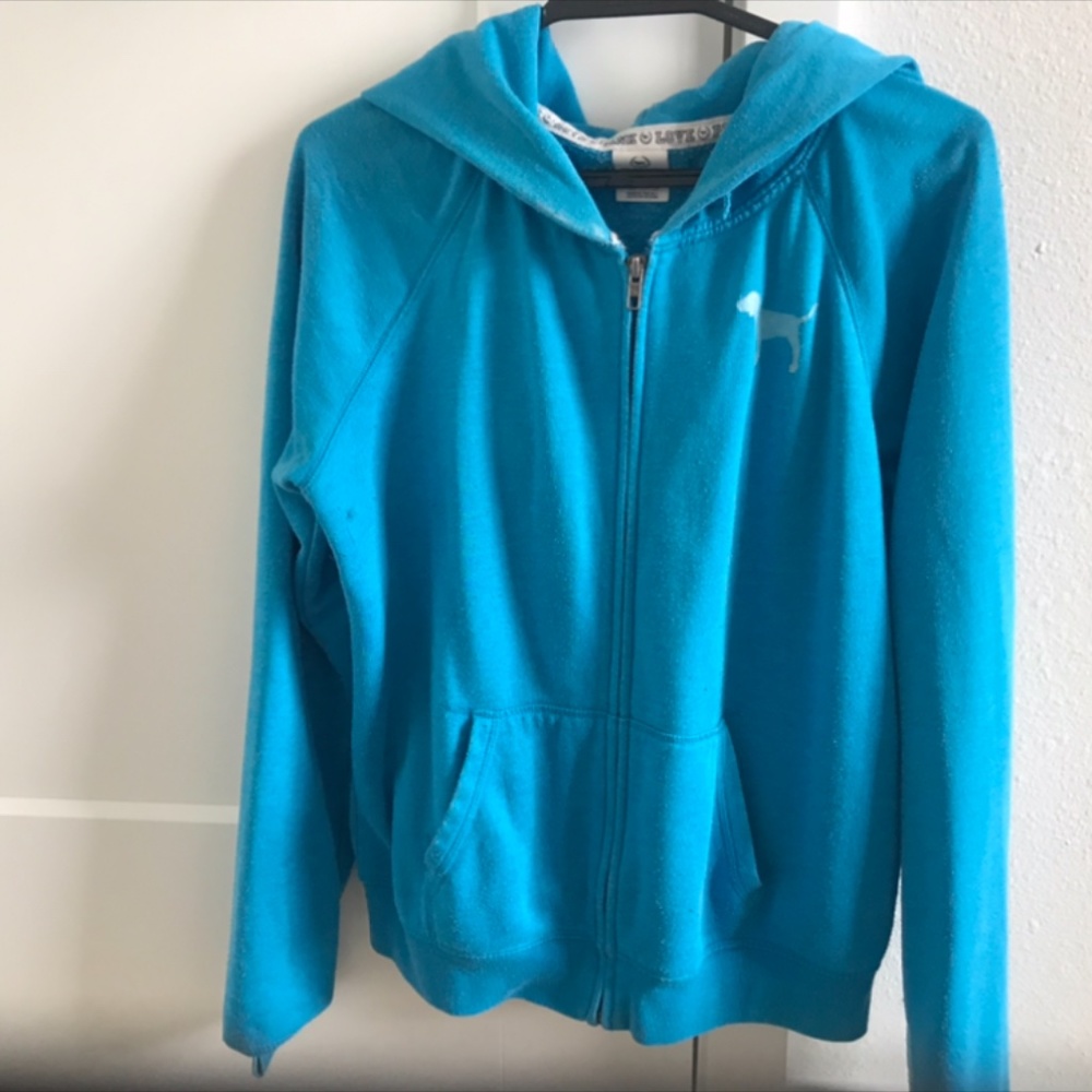 PINK blue jacket